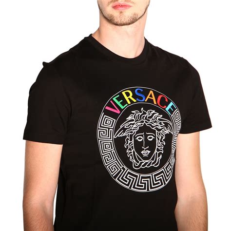 t shirt versace con stampa|authentic versace shirts.